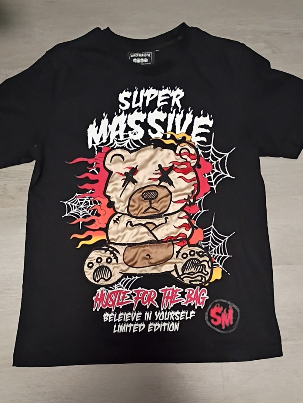 Super Massive- Black Graphic Tee - 'Hustle For The Bag' Limited Edition